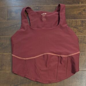 Old Navy Burgundy Racerback Workout Tank